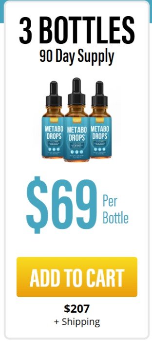 Metabo Drops 3-bottle pack for extended use and weight management