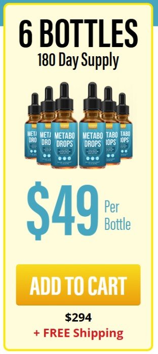 Metabo Drops 6-bottle bundle for long-term metabolism and wellness support